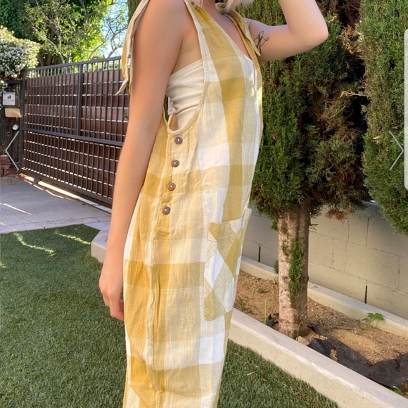 SOLD New $98 Gingham Jumpsuit by Free People - Picture 2 of 5